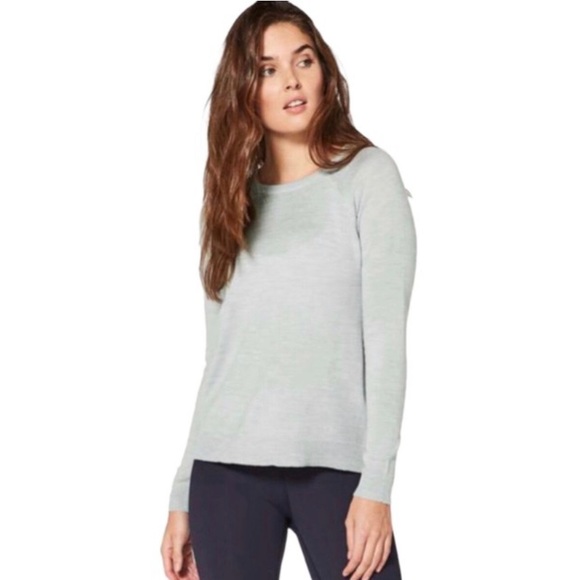 Lululemon Merino wool lace up back tie sweater - Picture 2 of 6